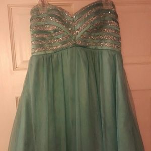 Mint party dress